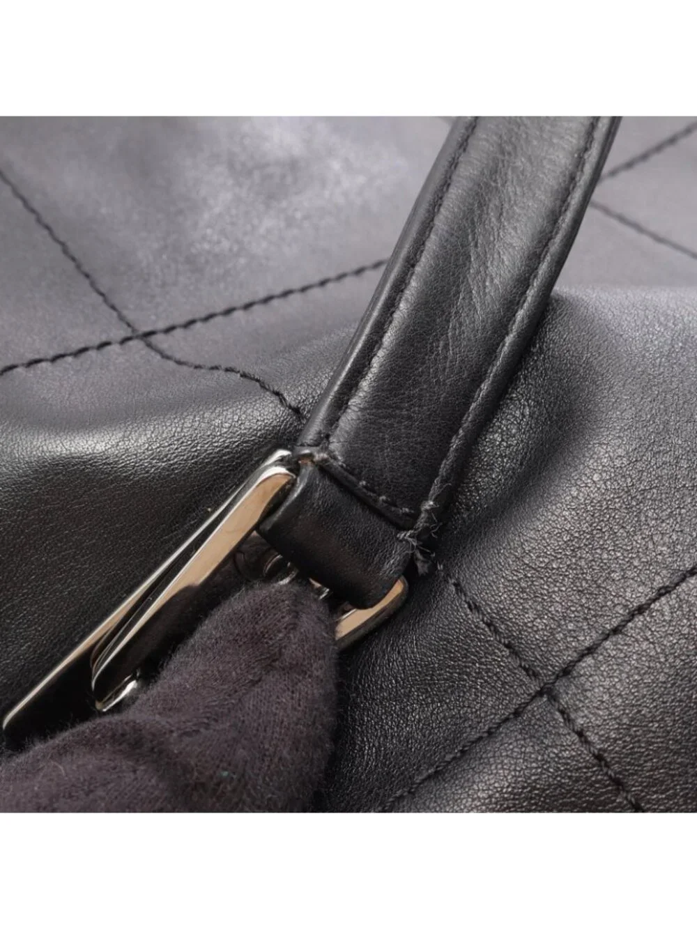 Chanel Choco Bar Black Lambskin Bar Boston